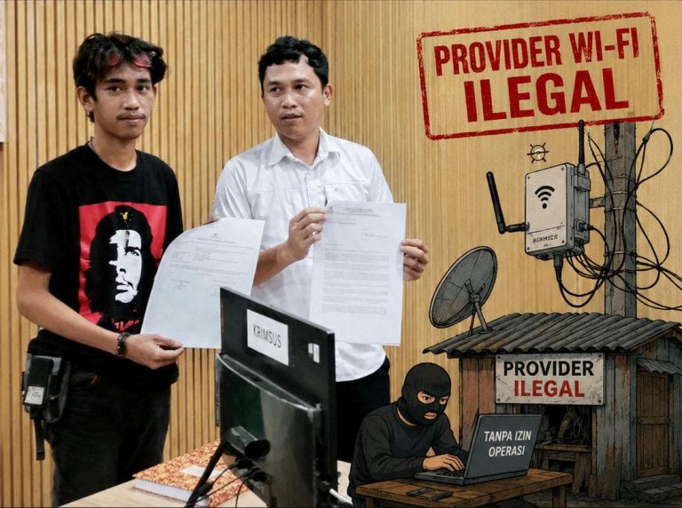Provider Wi-Fi Diduga Ilegal Kembali Marak di Sinjai, KMPI Pertanyakan Kinerja Polres