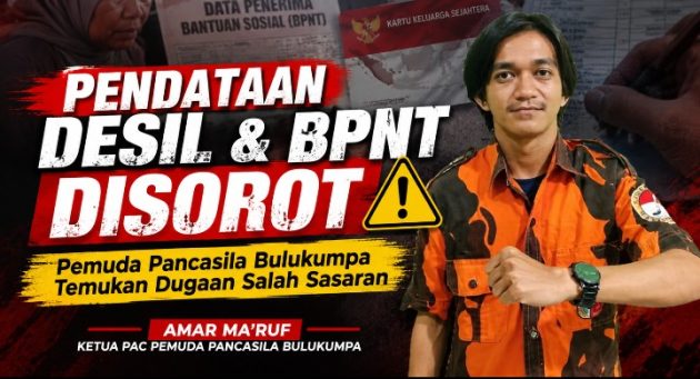 Pemuda Pancasila Bulukumpa Soroti Pendataan Desil dan BPNT, Temukan Dugaan Salah Sasaran