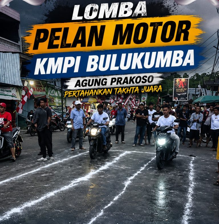 Lomba Pelan Motor KMPI Bulukumba: Agung Prakoso Pertahankan Takhta Juara